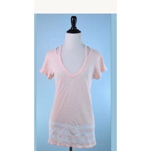 LEFT OF CENTER pink tie dye tunic top S